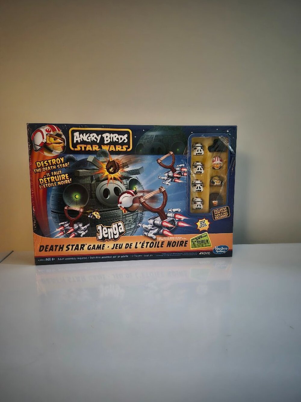 Angry Birds Star Wars Jenga Death Star Game 2012 New, slightly torn shrink wrap